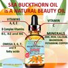 ORGANIC SEA BUCKTHORN OIL 100% Pure Natural Virgin Unrefined Cold Pressed Carrier Oil 0.5 Fl. Oz.- 15 ml for FACE SKIN HAIR NAILS Vitamin C by Botanical Beauty