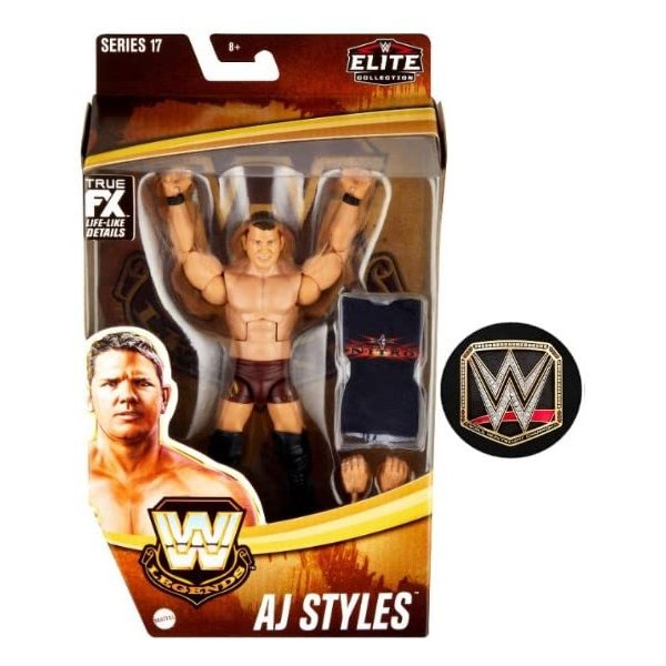 WWE Elite Legends Collection 6-inch Articulated Action Figure Series (Aj Styles)