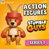 Stumble Guys Series 2 | Articulated Action Figure - 4.5" Collectible Toy | 1-Pack Window Display Box with Hidden Stickers | 4 Unique Characters to Collect (Boxing Roo)