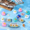 ANGGIKO 60 Pack Cruise Rubber Duck Kits Includes 20 Pcs Rubber Cruise Ducks, 20 Pcs Tags and 20 Pcs Rubber Bands, Cruise Ships Hiding Ducks, Carnival Game Rewards, Valentines Day Gifts Bath Toys