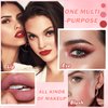 IONSGAKO 3PCS Matte Nude Lipstick Velvet Nude Lip Gloss Non-Drying, Non-Fading, Non-Stick Cup, Matte Lip Stain Long Lasting Waterproof Lipstick for Women Girls Lip Makeup - Set B