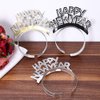 Soochat Happy New Year Headband Tiara New Years Eve Party Supplies Gold Silver Black 12 Pieces