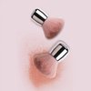 Dual Use Pink Soft Cosmetic Powder Makeup Face Foundation Brush Nail Dust Cleaning Brush for Acrylic Dipping Powder UV Gel Remover Cleaner Brushes Pack of 1, HJ-NB107