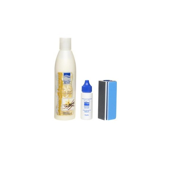 Christmas Gifts, French Vanilla Nail Kit, Dead Sea Spa Care, Hand and Body Massage Lotion, Cuticle Oil Treatment, Nail Buffer