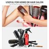 Boao 4 Pcs Hair Brush Cleaning Tool Set Mini Hair Cleaning Brush Tool Wooden Handle Mini Rakes for Removing Hair Dust Home Salon Use(Black)