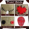 Kathfly 8 Pcs Voodoo Doll Set Include Horror Doll, 7 Pcs Skull Pins Ghost Doll Soft Revenge Dammit Creepy Dolls Pin Holder Voodoo Resin Metal Straight Pins Stress Relieving(Flaxen)