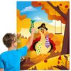 Thanksgiving Party Supplies Pin The Tie and Bow on The Turkey Thanksgiving Party Favors Activities Thanksgiving Game Gift Fall Festival Party Supplies for Kids Girls Boys