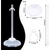 APOHALO 10PCS Doll Stands action figure stand, Doll Stand Display Holder, Ideal Doll Display Stand Support with Adjustable Waist Clip for 11 to 13 Inch Tall Dolls(Clear)