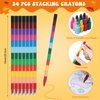 Funrous 24 Set Thanksgiving Coloring Books Party Favors Bulk with Crayons Fall Thanksgiving Turkey Mini Activity Book Pages for Autumn Birthday Party Goodies Bag Stuffers Gifts Supplies (Turkey)