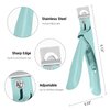 MelodySusie Acrylic Nail Clippers, Professional Nail Clippers Cutters for Acrylic Nails Fake Nail Tips, Adjustable Stainless Nail Trimmer, Manicure Tool for Salon Home Nail Art, Green