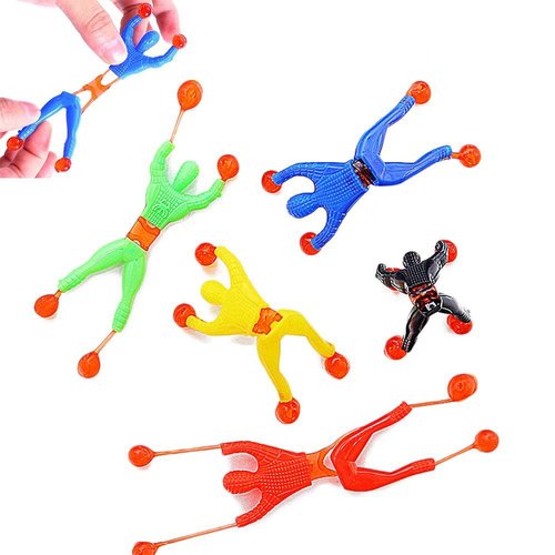 JOHOUSE Sticky Man, 24PCS Sticky Wall Climber Rolling Men, Window Crawlers Party Favors for Kids ...