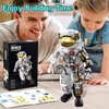 okk Space Astronaut Building Set, Space Toy for Kids, Collectible Astronaut Toy with Display Stand, Creative Space Exploration Astronaut Building Kit Gifts for Adults Boys Girls (652 Pieces)
