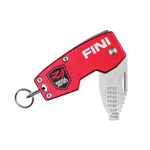 Real Avid FINI Shotgun Tool Choke Wrench with Shotgun Scope Adjuster and Shotgun Keychain, Hunting Gear and Shotgun Accessories for Trap Shooting and Skeet Shooting