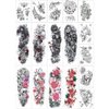 Full Arm Temporary Tattoo Stickers,Half Arm Tattoo Floral For Woman(17 Sheets)