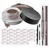 XINGXYUEL Eyebrow Stamp Stencil Kit for Women with Eyebrow Pomade,Waterproof Eyebrow Pencil,24 Eyebrow Stencils,Eyebrow Razor,Eyebrow Brush,Brow Pomade Eyebrow Pen Set for Eyebrows Makeup-Dark Brown