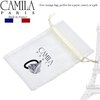 Camila Paris CP2966 French Hair Ponytail Holders Ties, Oval, Handmade, Gray, Strong Hold Grip Elastic Band Hair Clips for Women, No Slip Soft Flexible Styling Girls Hair Accessories, Made in France