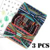 Aceorna Boho Headbands Wide Knot Hair Band Elastic Turban Head Band Stretch Twist Head Wraps Fashion Hair Accessories for Women 3 Pcs (Set A)