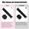 Rolybag Black Adjustable Elastic Band for Wigs Nonslip Wig Elastic Bands Removable Elastic Wig Strap Adjustable wig band for glueless wig Elastic Wig Straps Accessories for Sewing Making Wigs (4pcs)