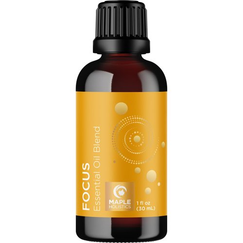 Focus Essential Oil Blend for Diffusers - Citrus and Mint Essential Oils Blend for Energy Focus and Attention Support - Essential Oil for Focus with Aromatherapy Oils for Diffusers and Humidifiers