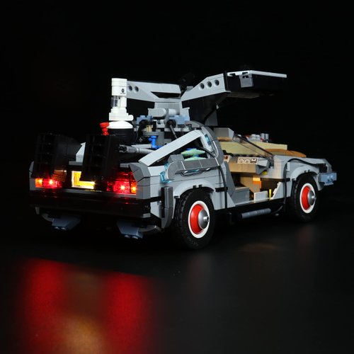 VONADO Light Kit Compatible with Lego Delorean 10300 - Lego Sets Not Included, Led Lighting Kit Compatible with Lego Back to The Future Time Machine Time-Travel Car (Standard Version)