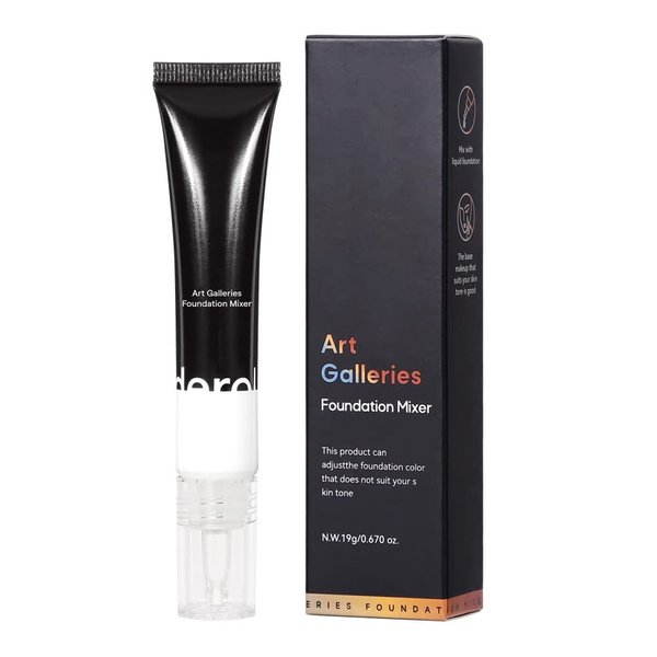 Ofanyia Liquid Foundation, Foundation Mixing Pigment, Corrector Foundation Shade Adjuster, Sweat-Proof Long Lasting Silky-Smooth Liquid Foundation Mixer, Blends Easily With Foundation (01#Ghost White)