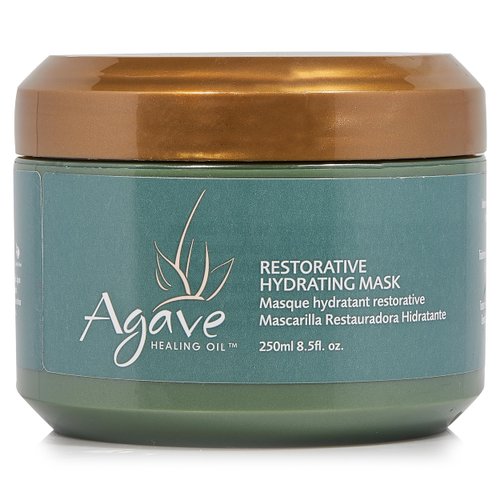 Agave Restorative Hydrating Mask, Intensive Hair Treatment for Dry, Damaged Hair, Hydrates and Heals, Vegan, 8.5 Oz