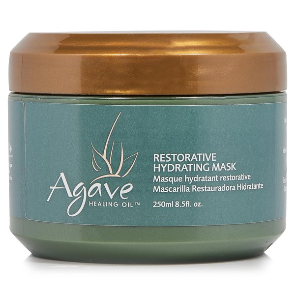 Agave Restorative Hydrating Mask, Intensive Hair Treatment for Dry, Damaged Hair, Hydrates and Heals, Vegan, 8.5 Oz