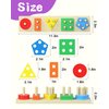 kecristv Montessori Toys for 1 2 Year Old Girl and Boy, Shape Sorter Wooden Toys for Toddlers 1-3, Toddler Toys Age 1-2, 1 2 Year Old Girl Boy Gifts, Preschool Toddler Puzzles Toys
