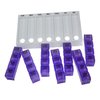 GMS 4 Times Per Day Weekly Slant Tray Pill Organizer – Includes 7 Removable Pill Boxes Designed to Protect and Remind That its Medication Time during Travel, Work and Any Other Daily Activity (Purple)