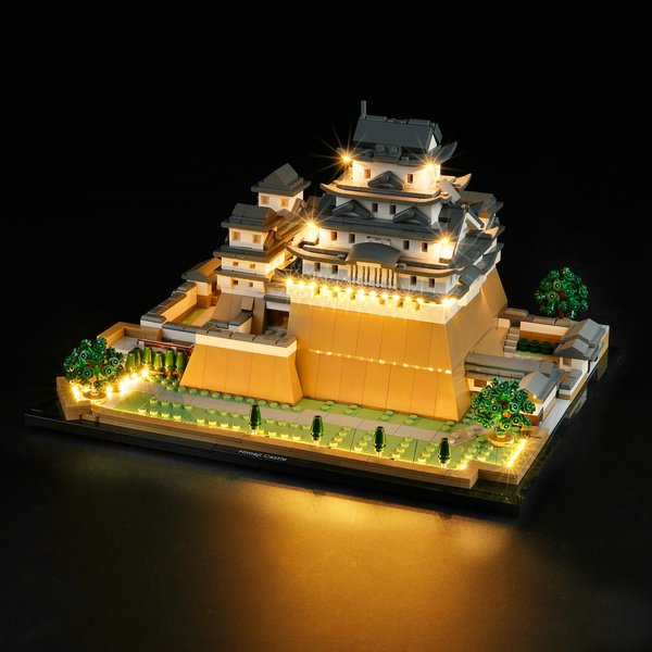 DALDED LED Lighting Kit for Lego Architecture Landmarks Collection: Himeji Castle 21060, LED Light Compatible with Lego 21060 Building Block Models (Not Include Lego Set)