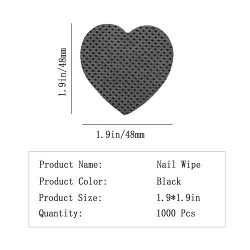 1000 PCS Lint Free Nail Wipes, Nail Polish Remover Wipes for Lash Extension Supplies,Lash Glue Wipes Eyelash Extension Glue Wipes,Nail Wipes for Gel Nail Polish Remover,Lash Glue Cleaning Pads, Black