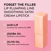 Lawless Forget the Filler Lip-Plumping Line Smoothing Satin Cream Lipstick, Annie, Orange, 0.1 Ounce