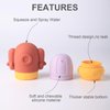 Freshill Silicone Baby Bath Toy Set for Infants 6-12 Months, Bathtub Toys for Toddlers 1-3,Mold Free Squirty Pool Toy, Dishwasher Safe 4 Pack