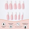 LoveOurHome 120pc French Press on Nails XL Fake Nail Extra Long Press on Nail Square False Nail Acrylic French White Tips Press Square Nail Long Artificial Nail & Glue Adhesive Tabs for Women Girls