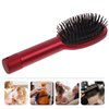 Hide A Key Mini Travel Brush with Secret Compartment for Cash, Keys, Jewelry - Red Hairbrush