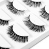 100% Mink Eyelashes Fluffy Wispy Long Dramatic False Eyelashes Set Thick Volume Fake Eyelashes Natural Soft Extension Eyelashes Handmade Pack Lashes 5 Pack 5 Fashion Styles Multipack C