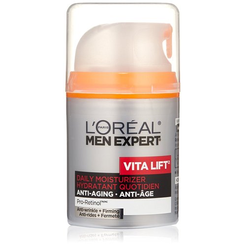 L'Oreal Paris Men Expert Charcoal Facial Cleanser & Anti-Wrinkle & Firming Face Moisturizer Gift Set (Set of 2)