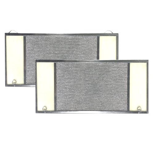 2-Pack Air Filter Factory 8-1/4 x 23-1/2 x 3/8 Inches Range Hood Aluminum Lens Grease Filters