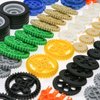 Technic Parts 852Pcs for MOC Gear Pin Liftarm Beam Axle Panel Wheels Connectors Chain Link Pins - Car Building Blocks Sets Compatible with Lego
