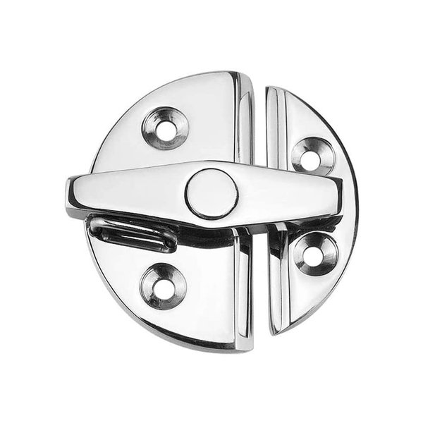 Tearom Marine Boat Door Catch Latch 316 Stainless Steel Door Latch Round 55mm Twist Lock Suit for Boat and Many External Cabinet Applications (1)