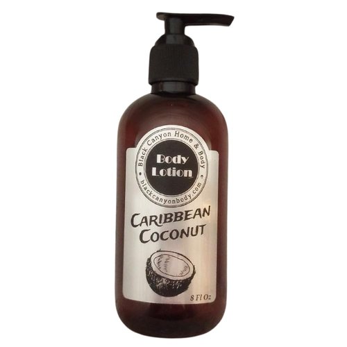 Black Canyon Caribbean Coconut Scented Luxury Body Lotion with Lanolin and Jojoba Oil, 8 Oz