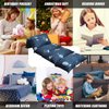 Mengersi Galaxy Kids Floor Pillow Case Bed Cover, Pillow Bed Floor Lounger Cover for Reading Playing Games, Requires 5 Pillows (Pillows Not Included),Queen, Navy