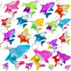 HOZKEAP 20 Packs Bulk sharks Push Fidget Bubble Mini Pop Fidget for Adult and Kids,Birthday Party Favors Supplies and Classroom summer Students Bubble Prize Gifts