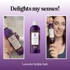 Premium Lavender Bubble Bath Soak - Aromatherapy Bubble Bath Soap and Luxury Lavender Bath Oil for Dry Skin - Moisturizing and Relaxing Bubble Bath for Adults with Aromatherapy Oils for Self Care
