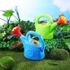 2pcs Watering Can Toys Sun Flower Cartoon Watering Kettles Toy Garden Watering Can Plastic Watering Bucket Plant Sprinkling Can for (Random Color)