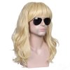 ColorGround Long Wavy 80s Men Fashion Smart Rocker Style Wig