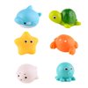 No Hole Animal Bathtub Toys Baby Bath Tub Toys for Toddlers Boys Girls , Mold Free Bath Toys Tub Beach Pool Shower Float Rubber Toys