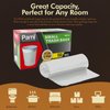 PAMI Small 4-Gallon Trash Bags [White 150 Bags]- Strong Multipurpose Plastic Wastebasket Trash Bags- Unscented Small Trash Can Liners For Kitchen, Bathroom, Office- 4-Gallon Garbage Bags, 1ft x1ft
