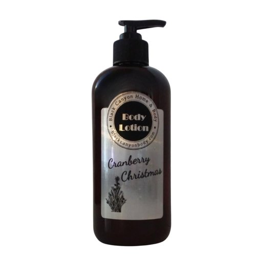 Black Canyon Cranberry Christmas Scented Luxury Body Lotion with Lanolin and Jojoba Oil, 8 Oz