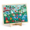 Mudpuppy Garden Life – 100 Piece Wooden Puzzle and Display Stand for Room Decor with Bright and Bold Illustrations of A Scenic Garden for Kids